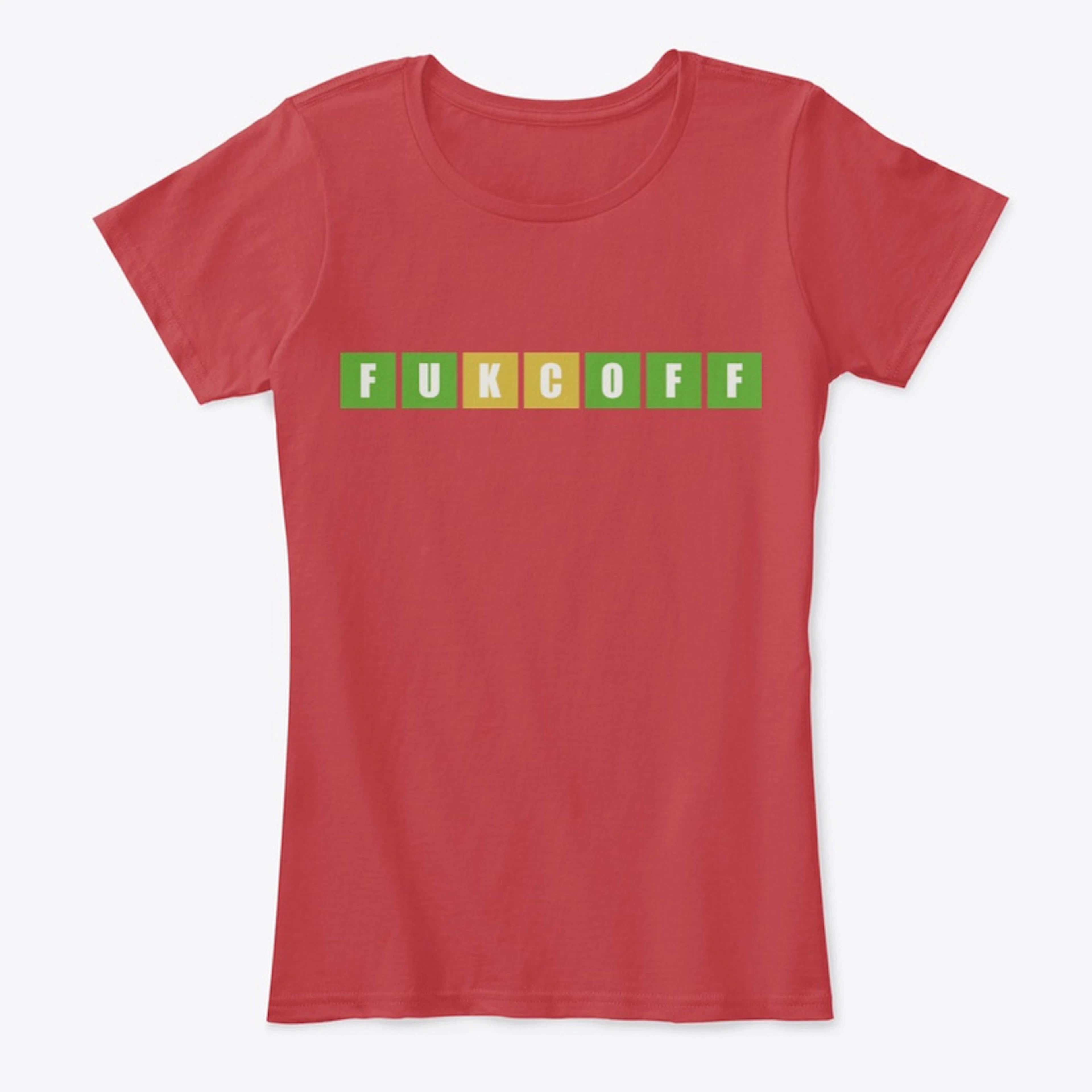 Womens FUKCOFF Wordle Shirt