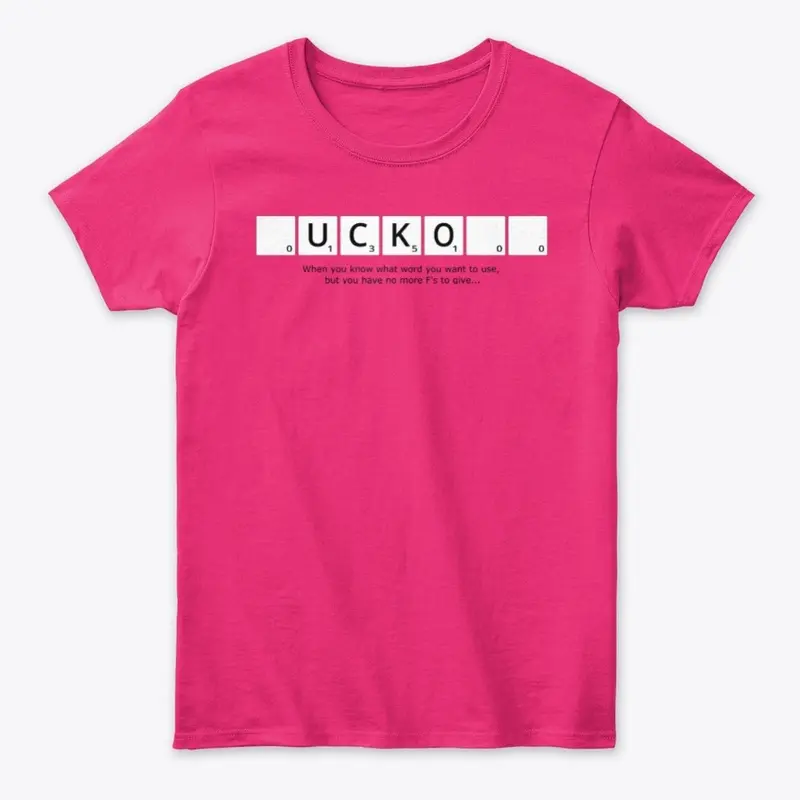 Womens _UCKO__ Scrabble Shirt